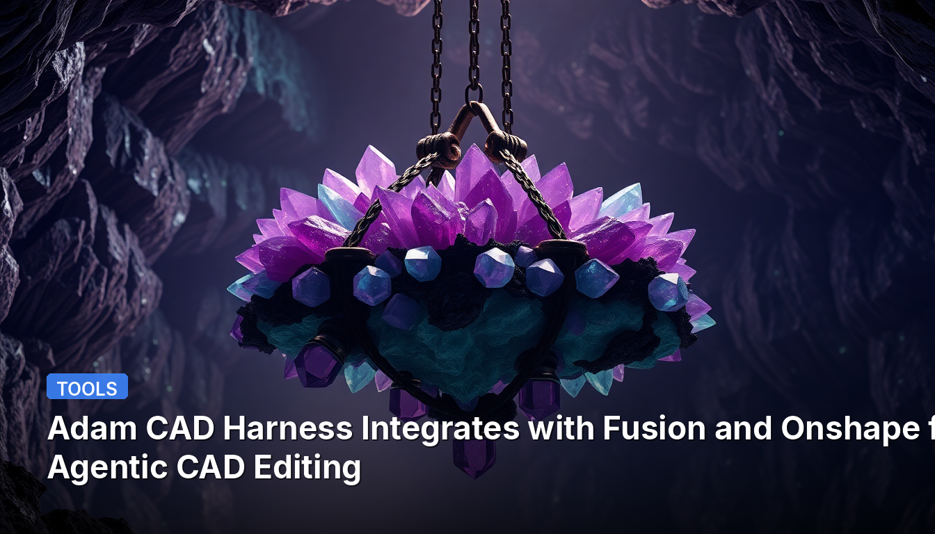 Adam CAD Harness интегрируется с Fusion и Onshape для агентного редактирования CAD