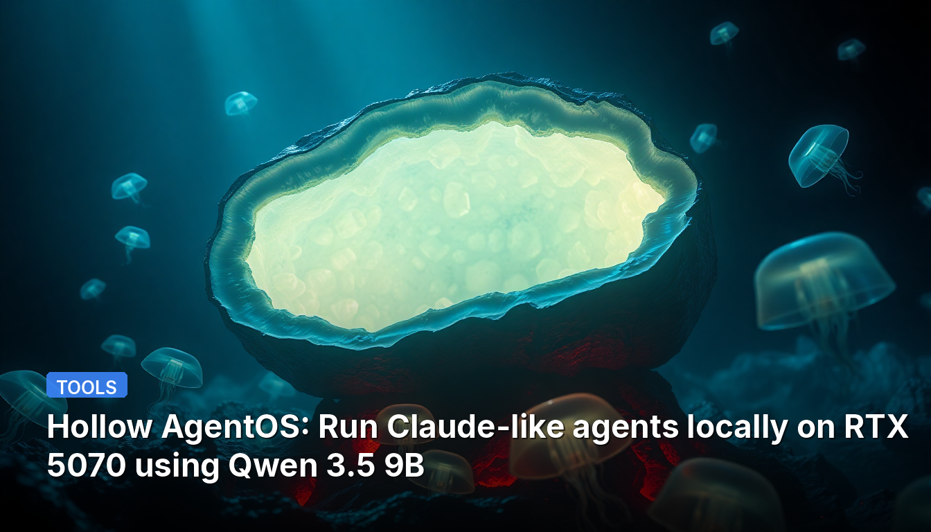 Hollow AgentOS: Execute agentes similares ao Claude localmente na RTX 5070 usando Qwen 3.5 9B