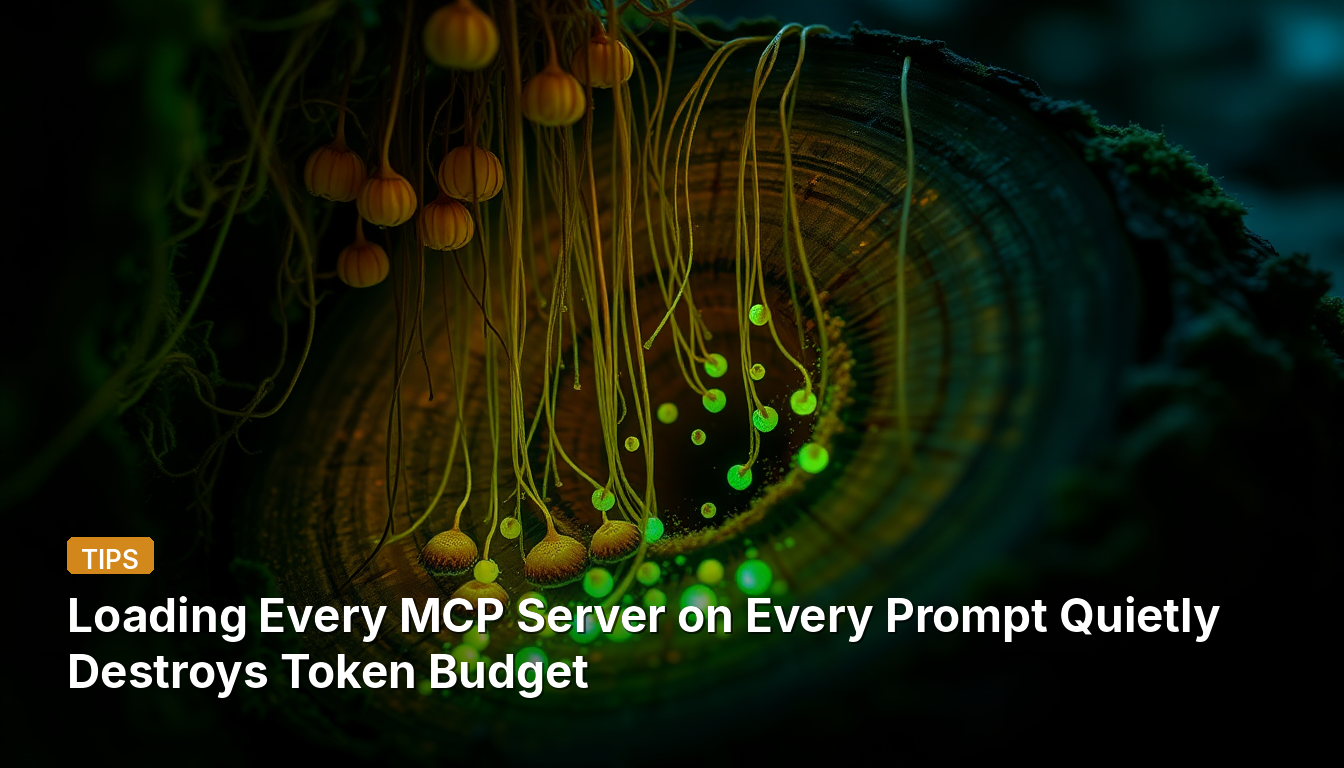 全てのプロンプトで全てのMCPサーバーを読み込むと静かにトークン予算を浪費する