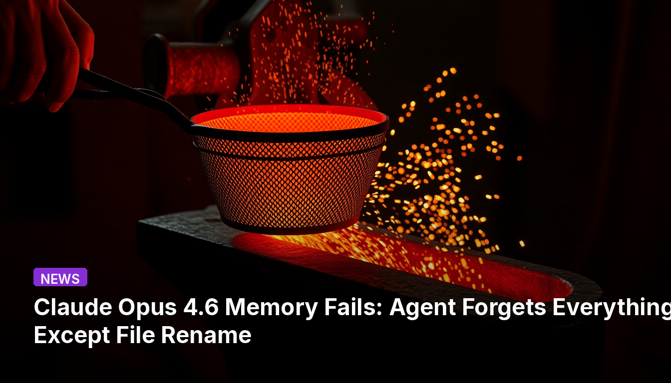 Claude Opus 4.6 Mémoire Défaillante : L'Agent Oublie Tout Sauf le Renommage de Fichier