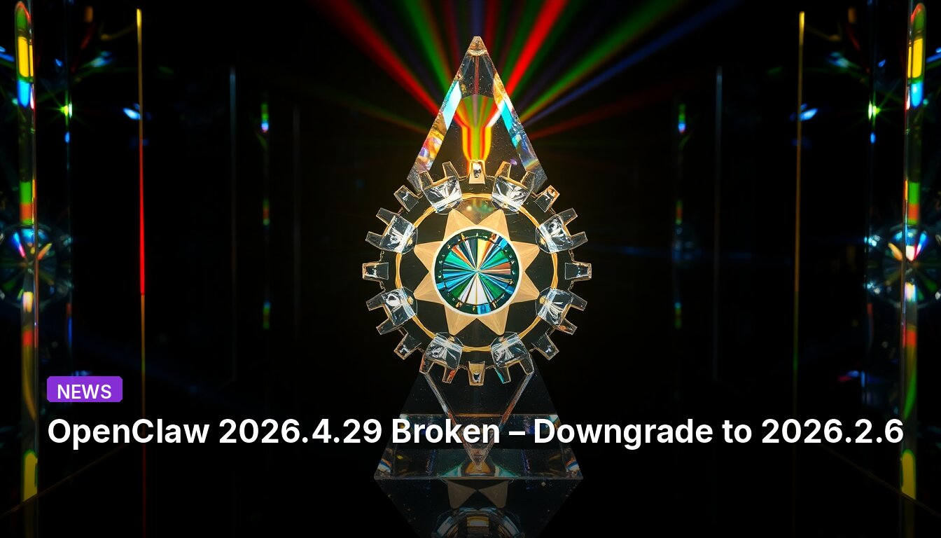 OpenClaw 2026.4.29 defekt – Downgrade auf 2026.2.6