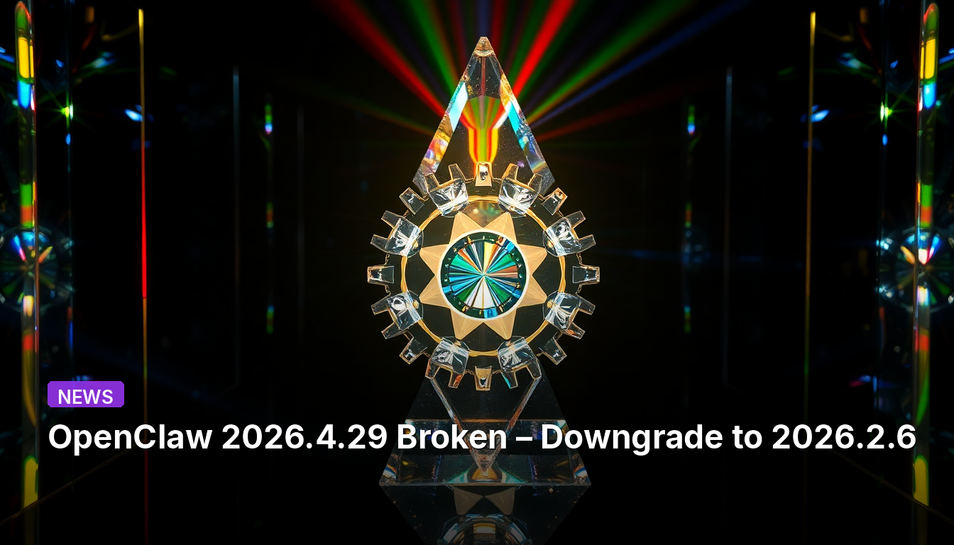 OpenClaw 2026.4.29 cassé – Revenez à la version 2026.2.6
