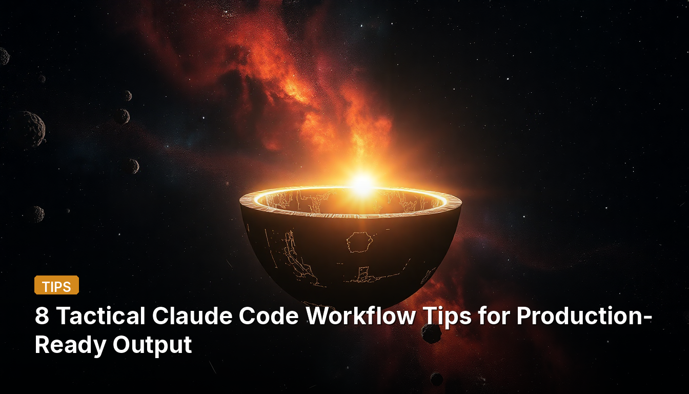 本番出力のための8つの戦術的Claude Codeワークフローのヒント