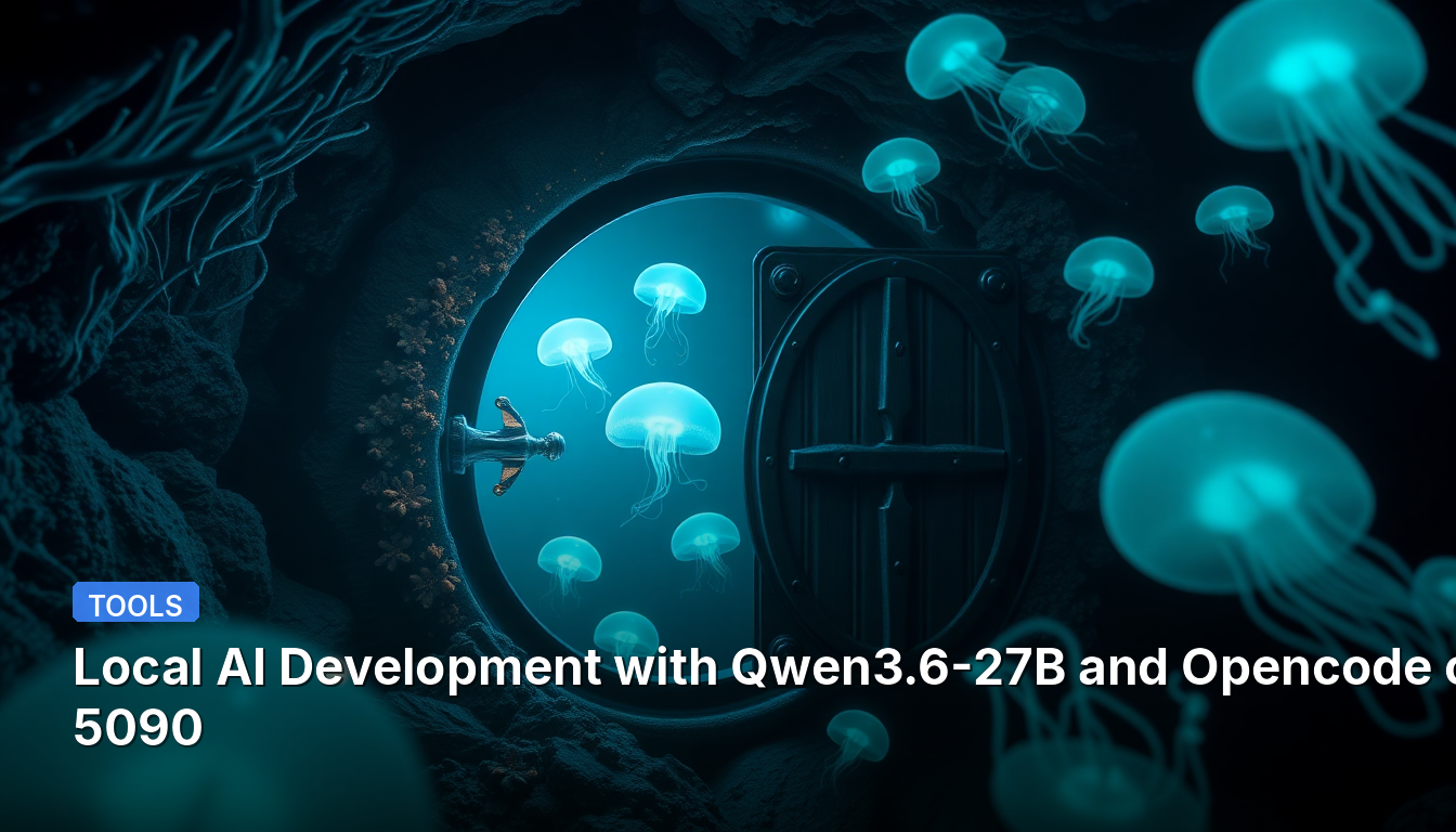 5090에서 Qwen3.6-27B와 Opencode를 이용한 로컬 AI 개발