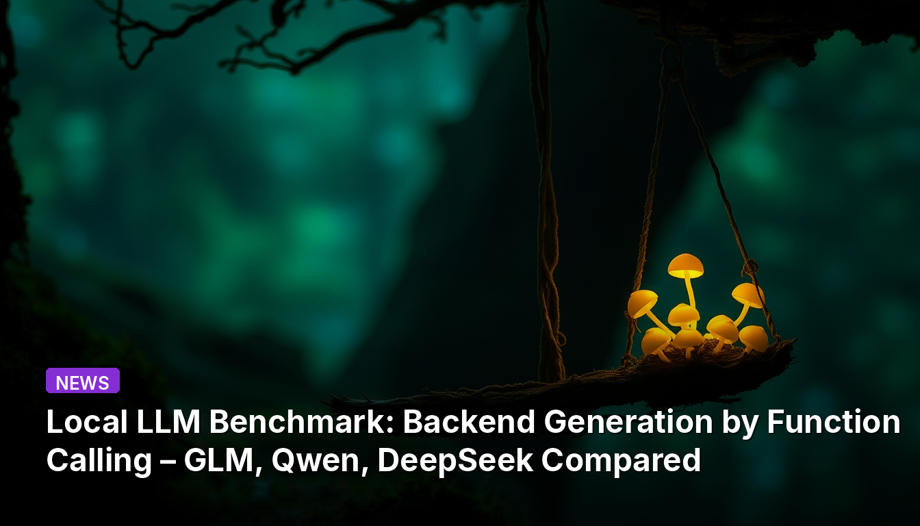 Lokaler LLM-Benchmark: Backend-Generierung durch Funktionsaufruf – GLM, Qwen, DeepSeek im Vergleich