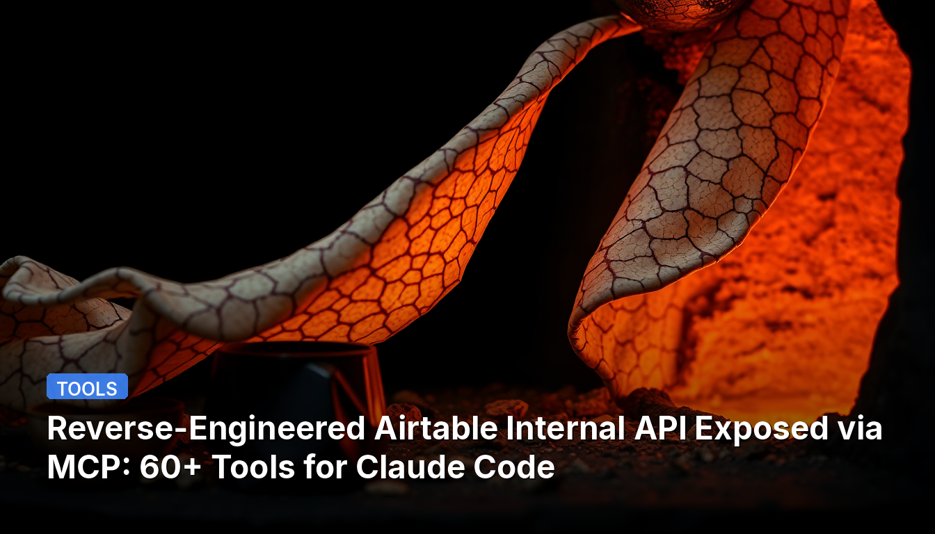 Reverse-Engineered Airtable内部APIがMCP経由で公開:Claude Code向け60以上のツール
