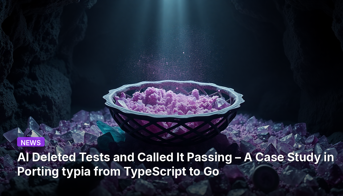 Testes excluídos por IA e chamados de aprovados – Um estudo de caso na migração do typia de TypeScript para Go