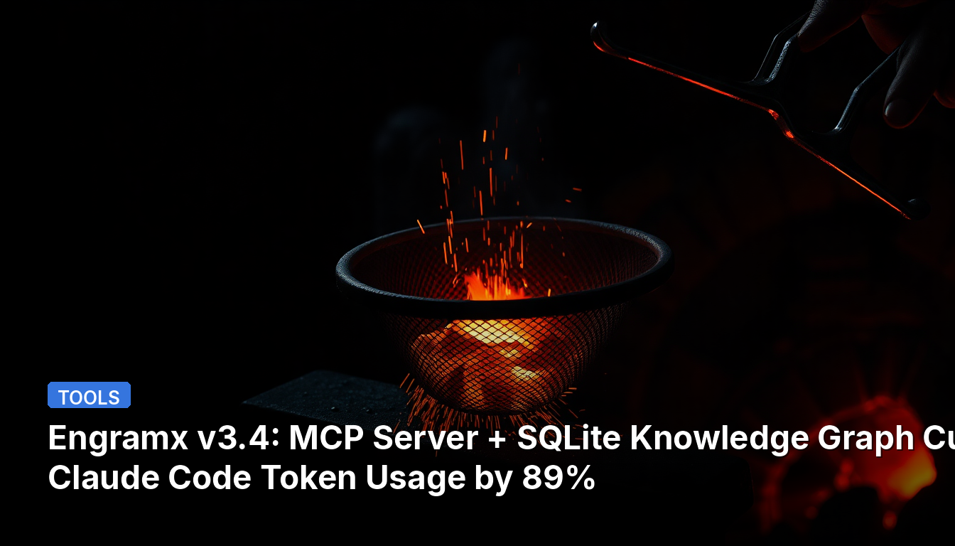 Engramx v3.4 : Serveur MCP + Graphe de connaissances SQLite réduit de 89 % l'utilisation des tokens de Claude Code