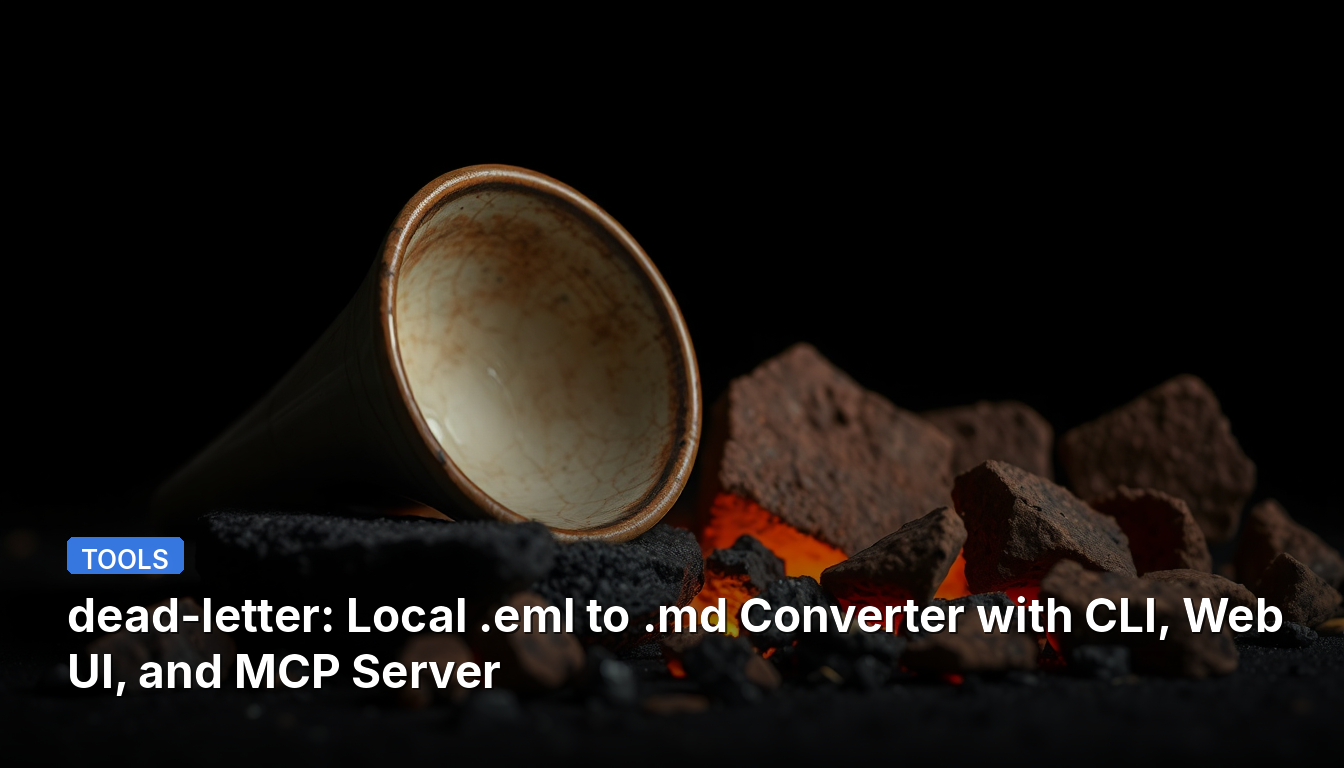 dead-letter: Conversor Local de .eml para .md com CLI, Web UI e Servidor MCP