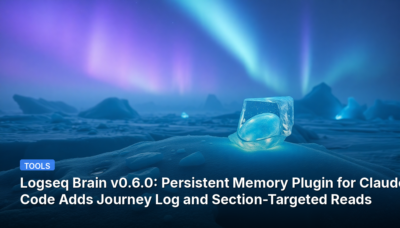 Logseq Brain v0.6.0: Plugin de Memória Persistente para Claude Code Adiciona Diário de Jornada e Leituras Direcionadas por Seção