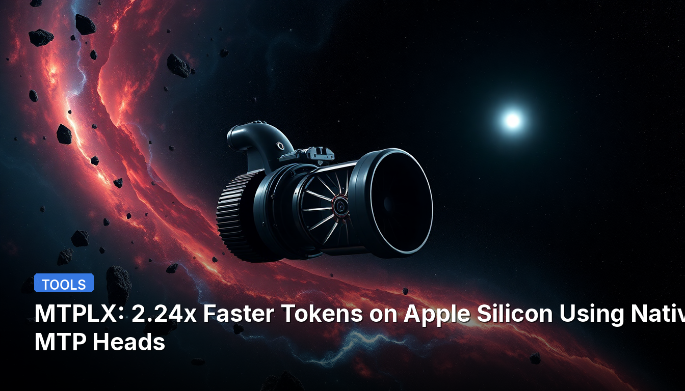 MTPLX: Apple Silicon上でネイティブMTPヘッドを使用しトークン処理が2.24倍高速化