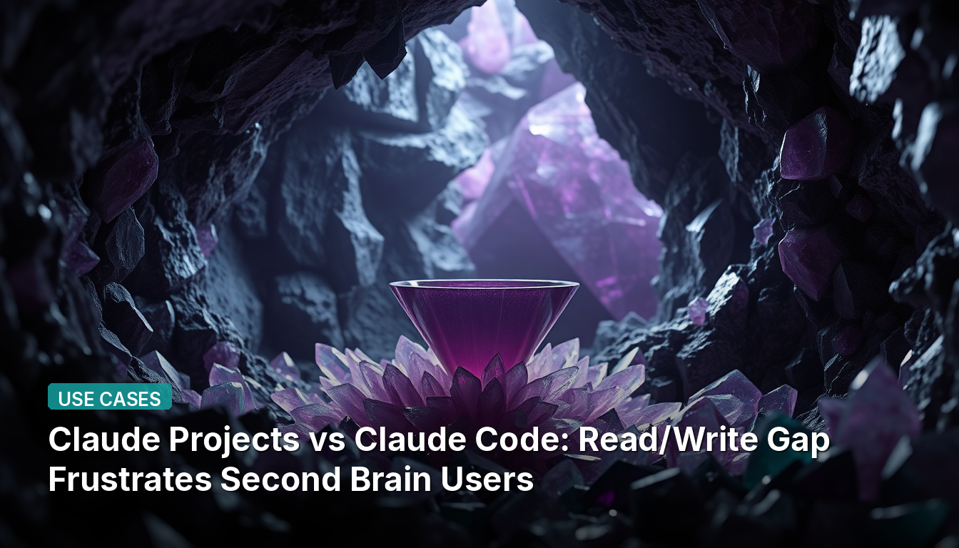 Projetos Claude vs Código Claude: Lacuna de Leitura/Escrita Frustra Usuários do Segundo Cérebro