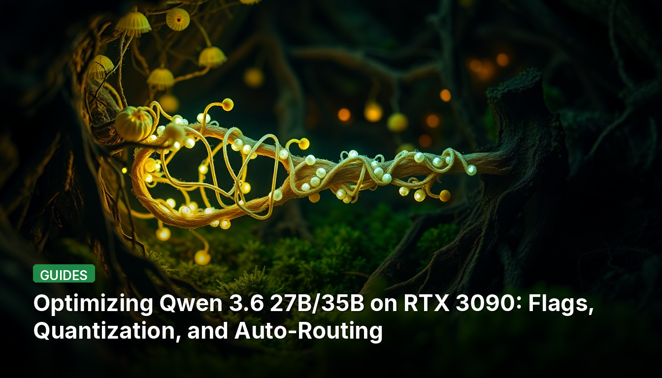 Otimizando Qwen 3.6 27B/35B em RTX 3090: Flags, Quantização e Roteamento Automático