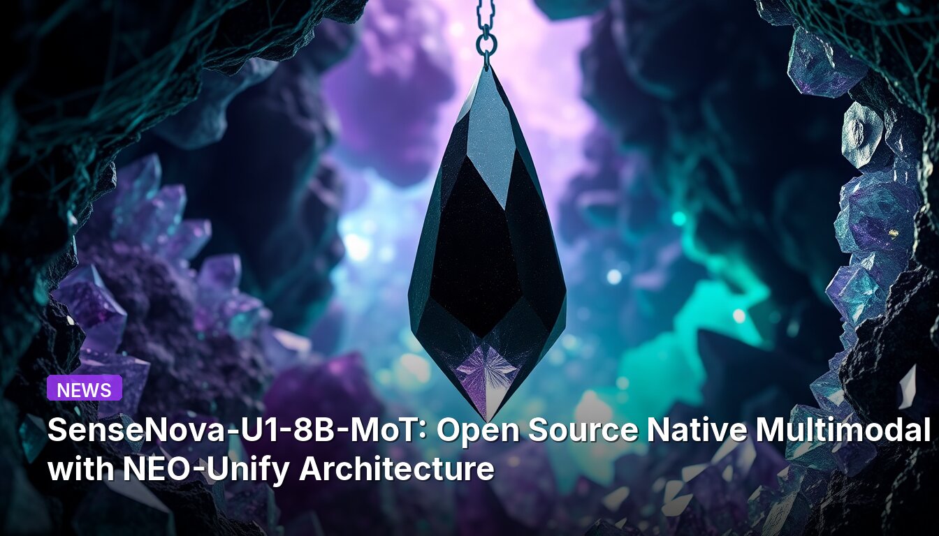 SenseNova-U1-8B-MoT: Modelo Nativo Multimodal de Código Aberto com Arquitetura NEO-Unify