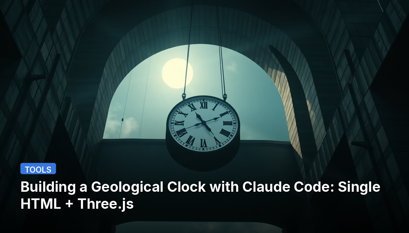 Construindo um Relógio Geológico com Claude Code: HTML Único + Three.js