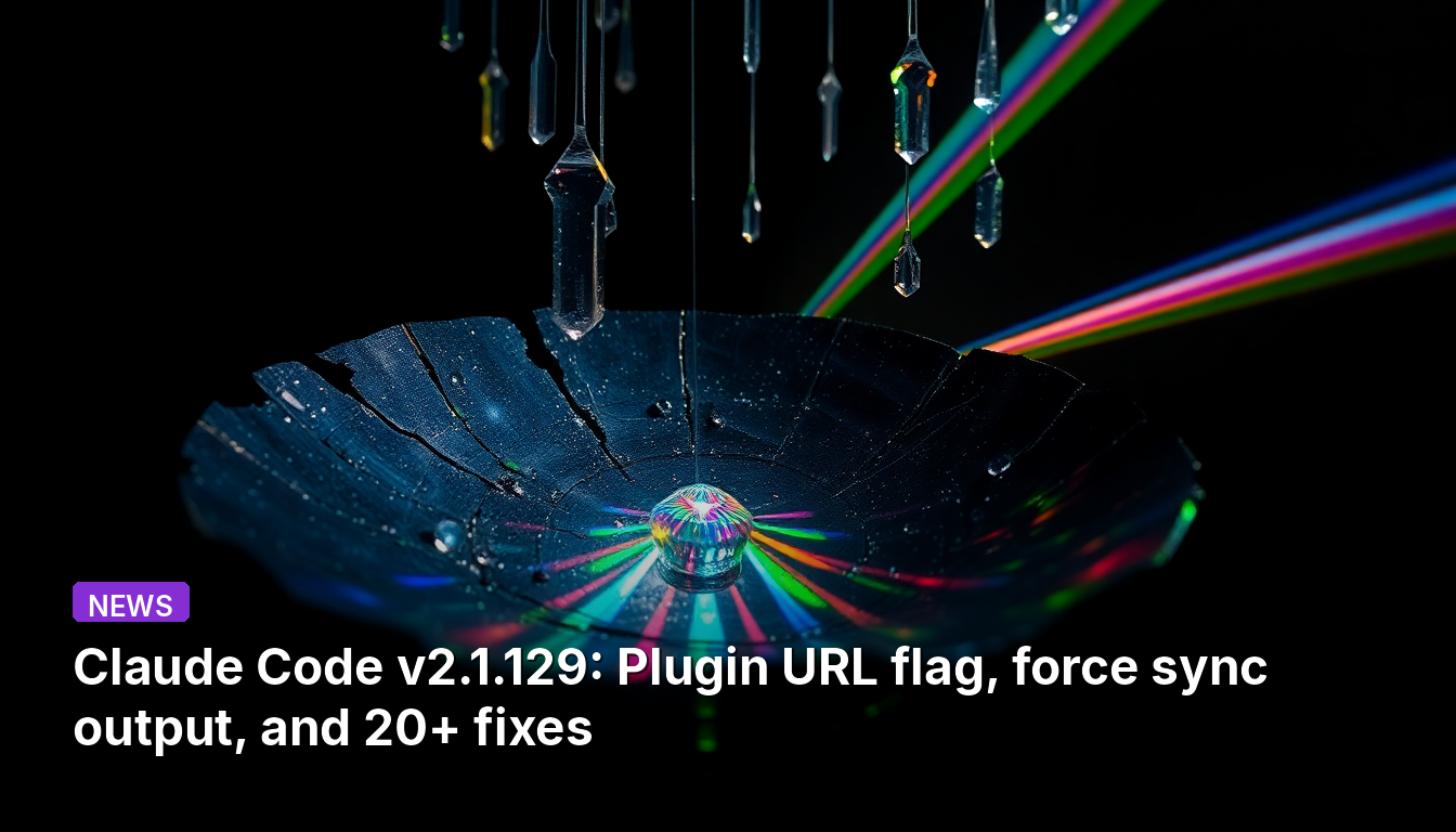Claude Code v2.1.129: Plugin-URL-Flag, erzwungene Synchronausgabe und über 20 Fehlerbehebungen