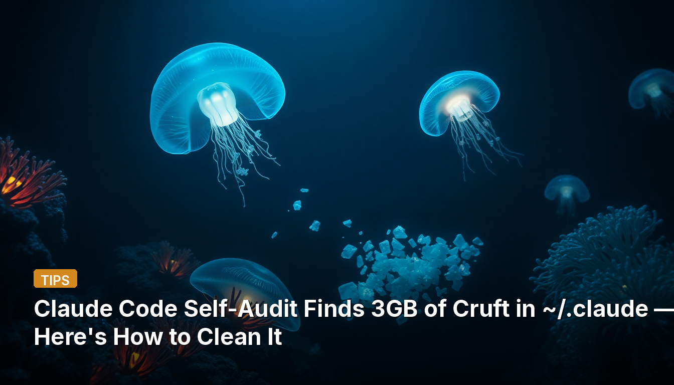 Claude Code Self-Audit Finds 3GB of Cruft in ~/.claude — Here's How to Clean It