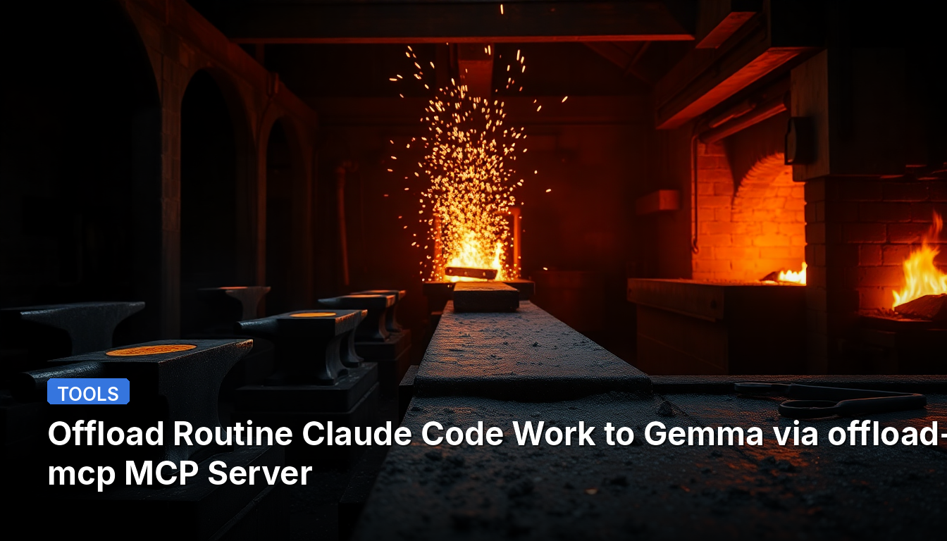 Descarregue o trabalho rotineiro do Claude Code para Gemma via servidor MCP offload-mcp