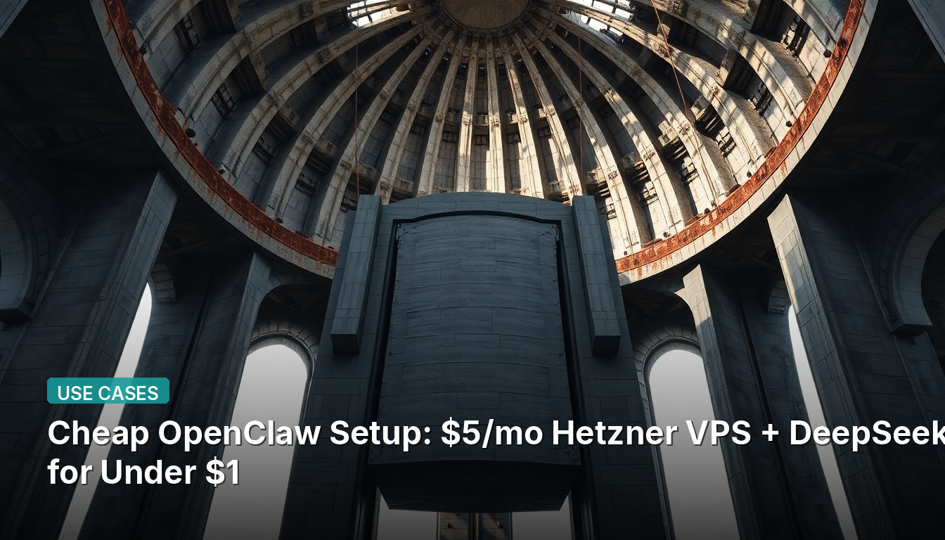 Billiger OpenClaw-Setup: 5$/Monat Hetzner VPS + DeepSeek API für unter 1$