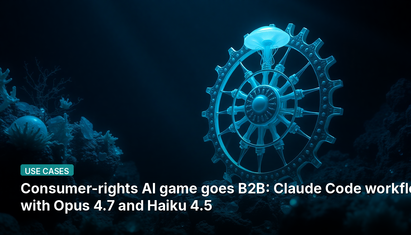 Jogo de IA de direitos do consumidor vai para B2B: fluxo de trabalho Claude Code com Opus 4.7 e Haiku 4.5