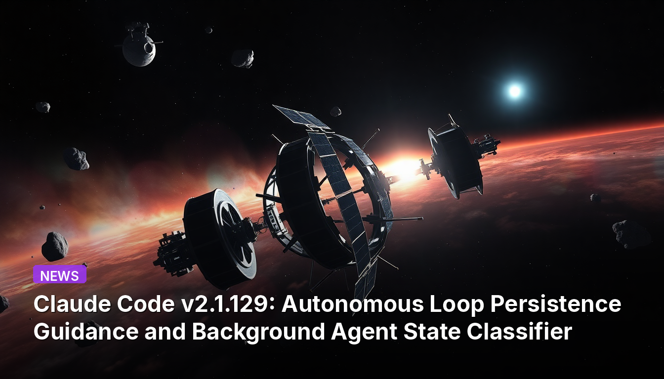 Título: Claude Code v2.1.129: Orientação para Persistência de Loop Autônomo e Classificador de Estado de Agente em Segundo Plano