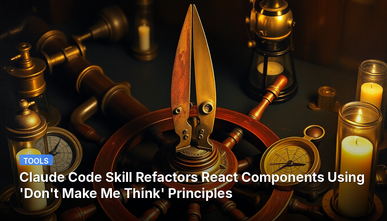 Claude Code Skill refactore les composants React en utilisant les principes de « Ne me faites pas réfléchir »