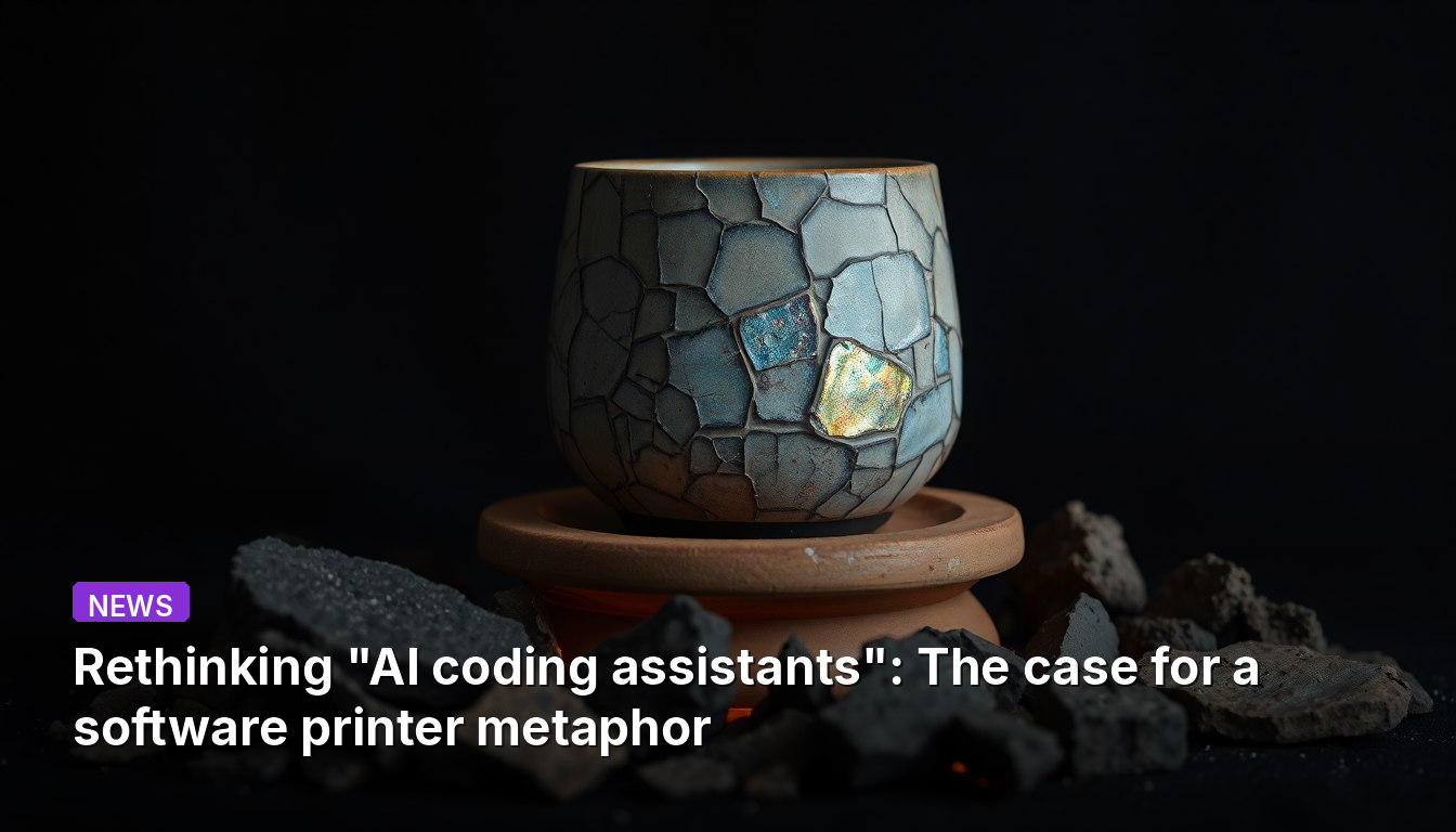 Rethinking "AI coding assistants": The case for a software printer metaphor