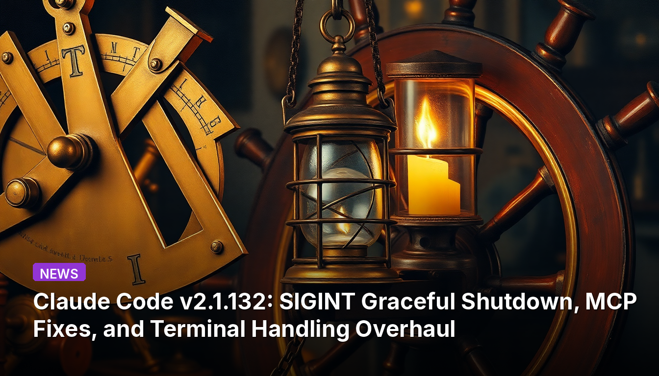Claude Code v2.1.132: Desligamento Gracioso com SIGINT, Correções MCP e Reformulação no Tratamento do Terminal
