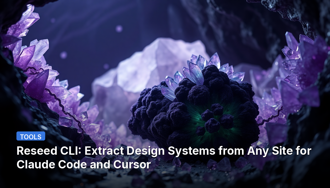 Reseed CLI: Extrahiere Designsysteme aus beliebigen Websites für Claude Code und Cursor