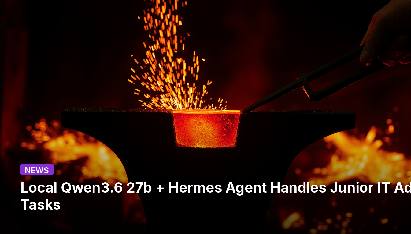 Agente Hermes + Qwen3.6 27b Local maneja tareas de administrador de TI junior