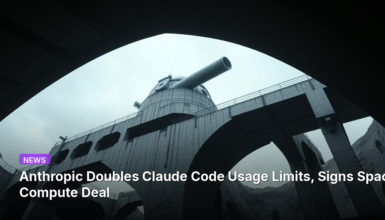 Anthropic dobra limites de uso do Claude Code e fecha acordo de computação com a SpaceX