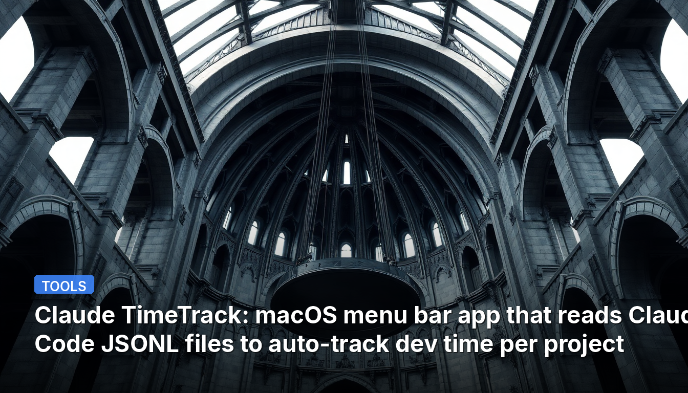 Claude TimeTrack: aplicativo da barra de menus do macOS que lê arquivos JSONL do Claude Code para rastrear automaticamente o tempo de desenvolvimento por projeto