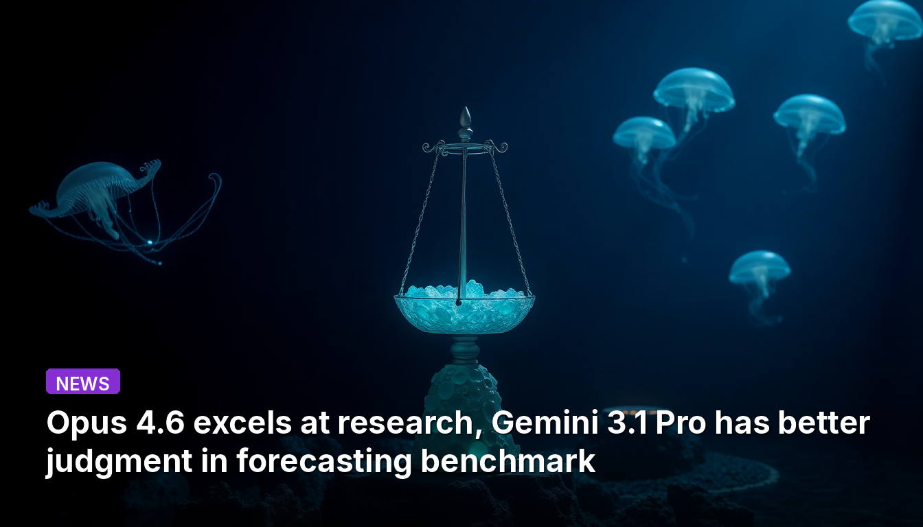 Opus 4.6은 연구에서 뛰어난 반면, Gemini 3.1 Pro는 예측 벤치마크에서 더 나은 판단력을 보입니다