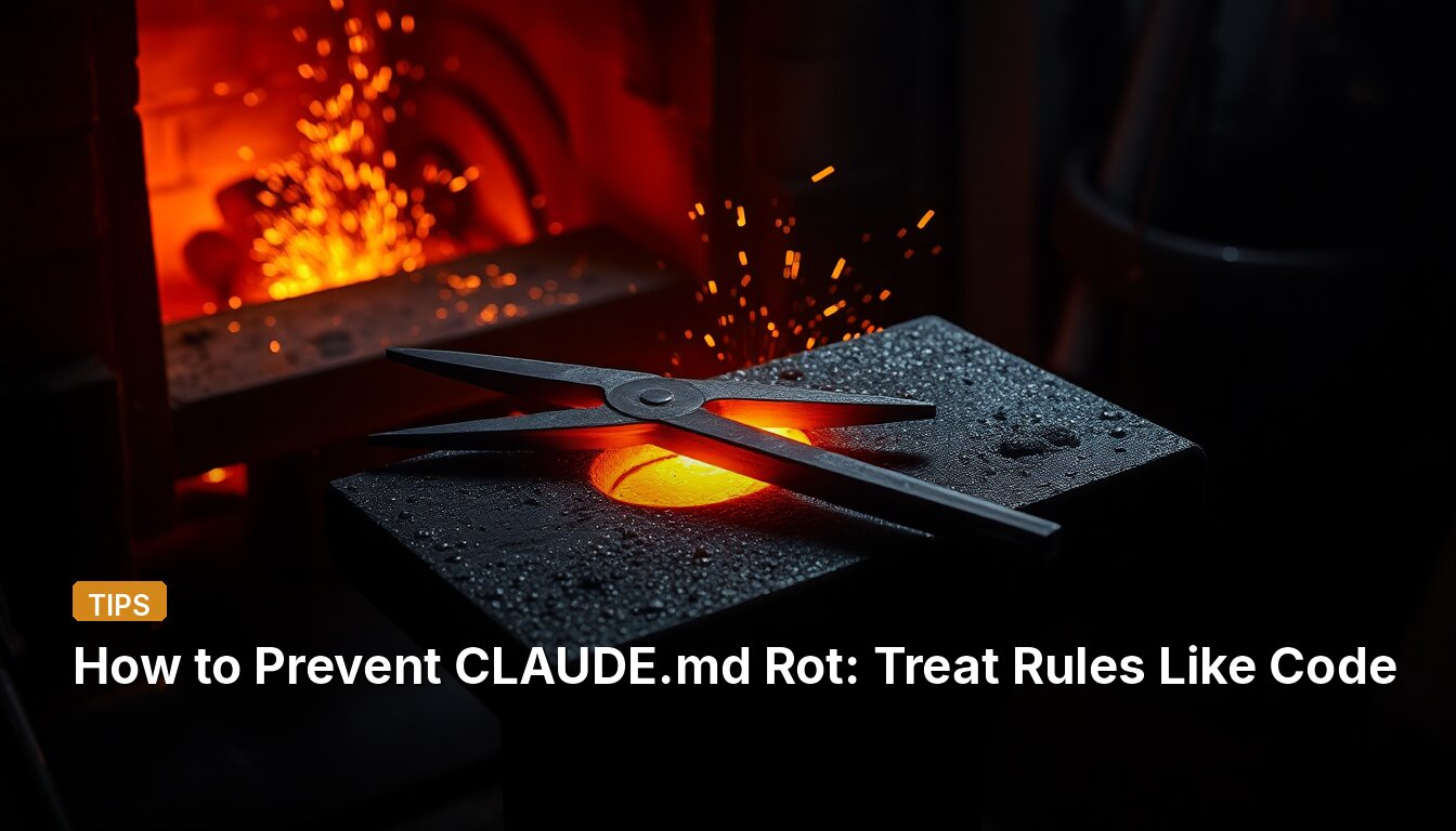 Как предотвратить гниение CLAUDE.md: Относитесь к правилам как к коду