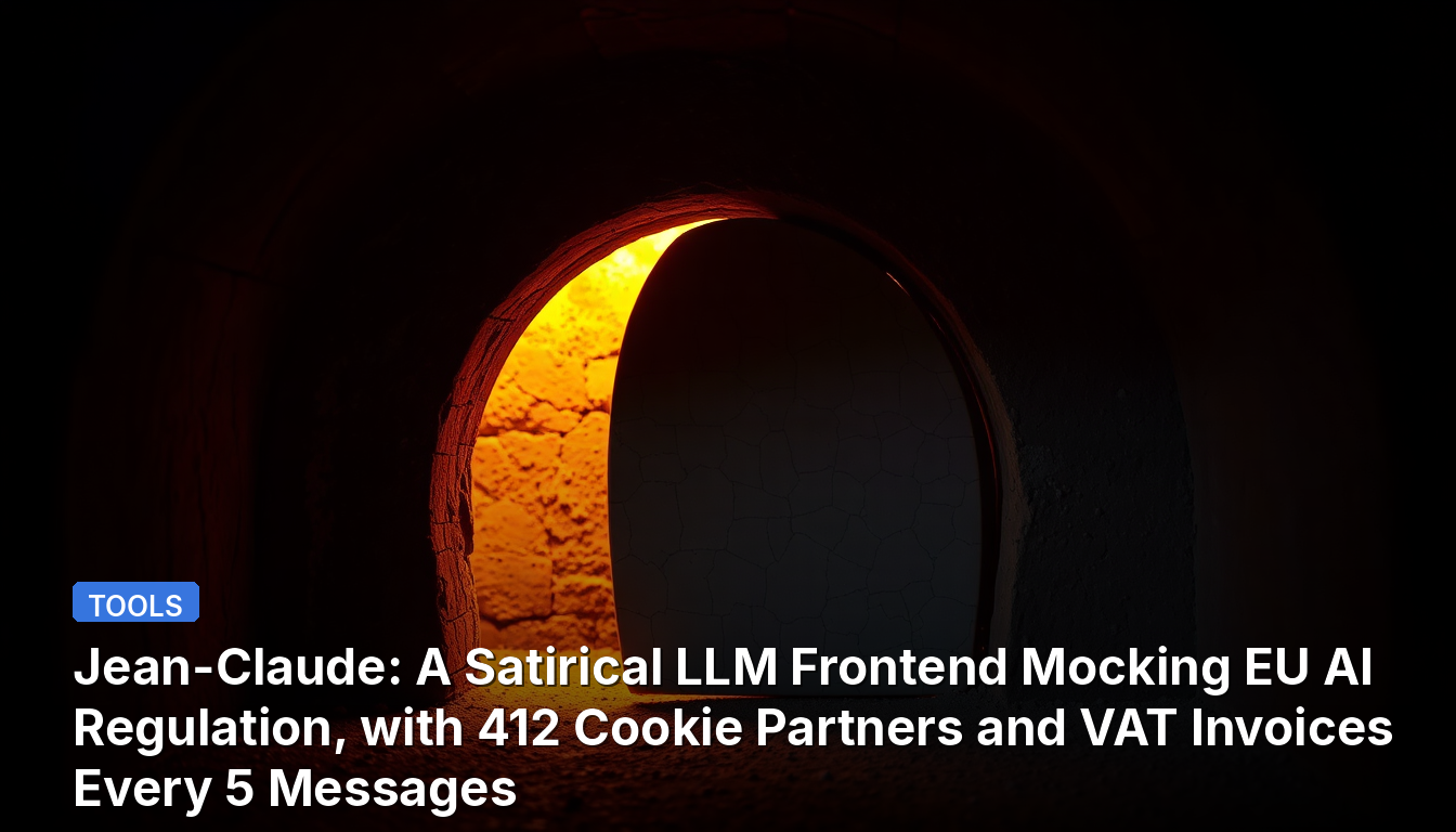 Jean-Claude: A Satirical LLM Frontend Mocking EU AI Regulation, with 412 Cookie Partners and VAT Invoices Every 5 Messages