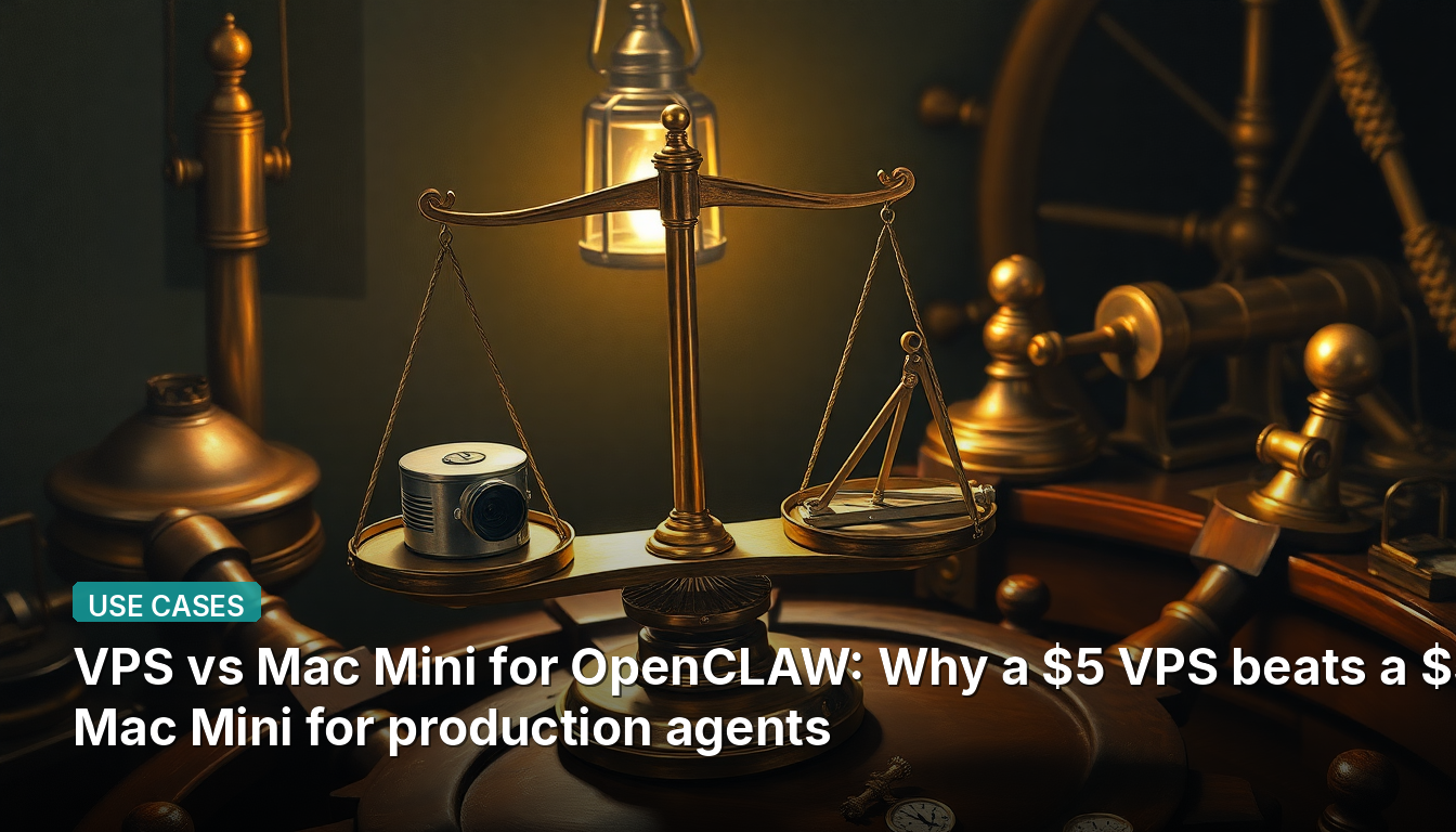 VPS contre Mac Mini pour OpenCLAW : pourquoi un VPS à 5 $ bat un Mac Mini à 599 $ pour les agents de production