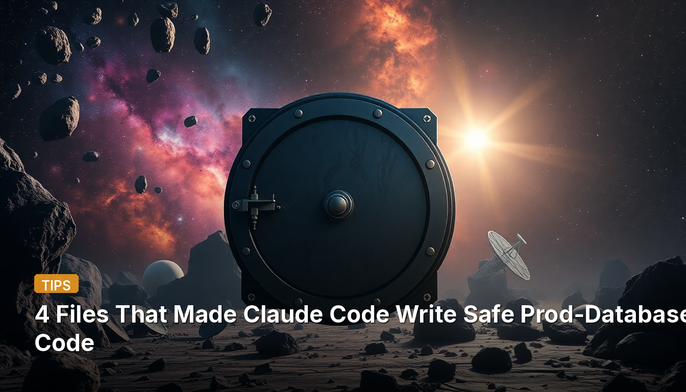 4 Files That Made Claude Code Write Safe Prod-Database Code
