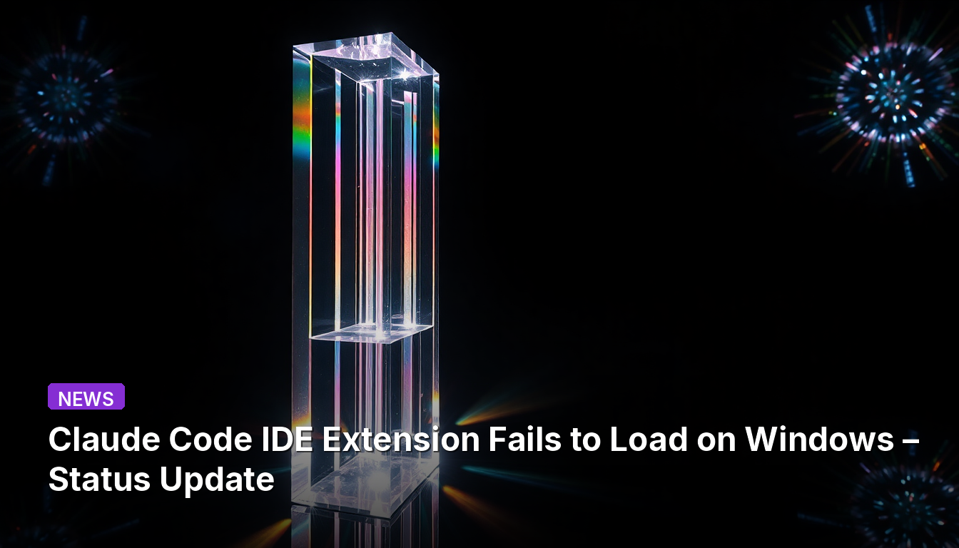L'extension Claude Code IDE ne se charge pas sous Windows – Mise à jour