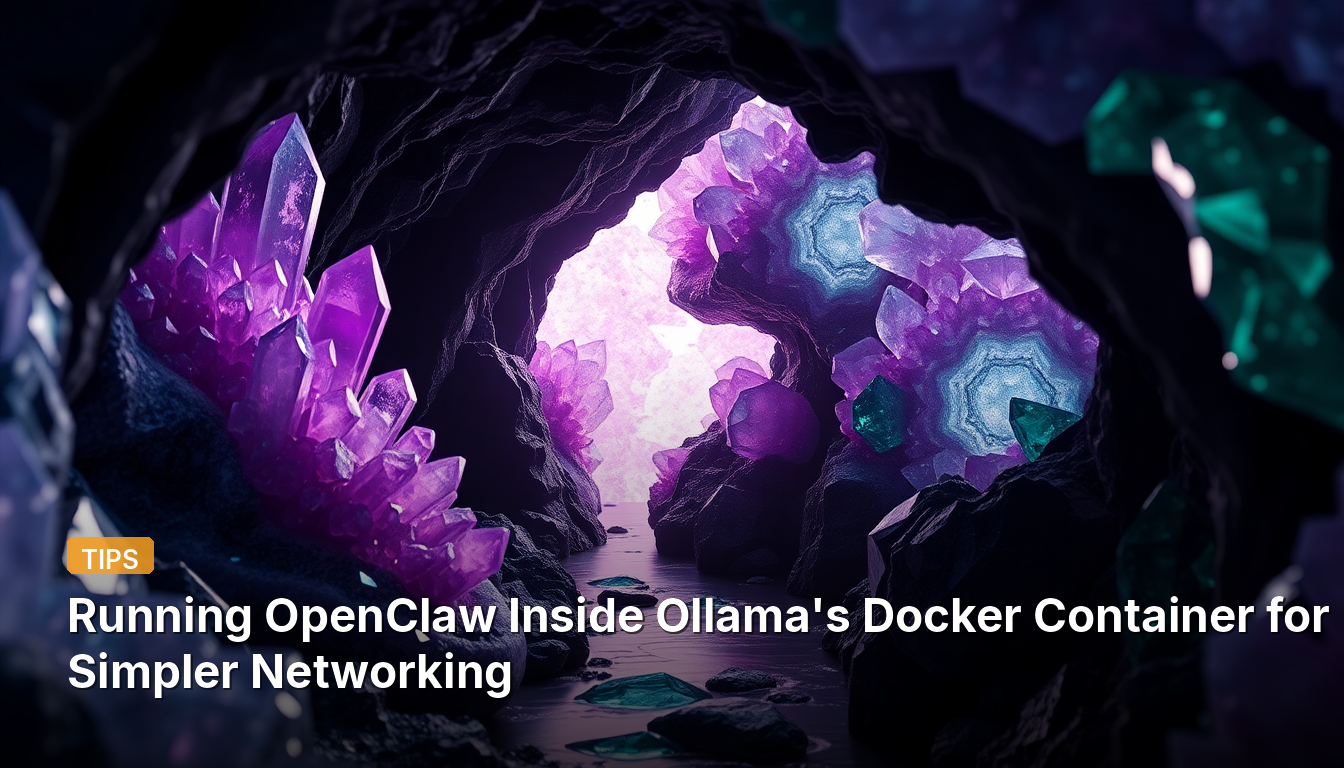 Ollama의 Docker 컨테이너 내에서 OpenClaw 실행하여 네트워킹 간소화하기