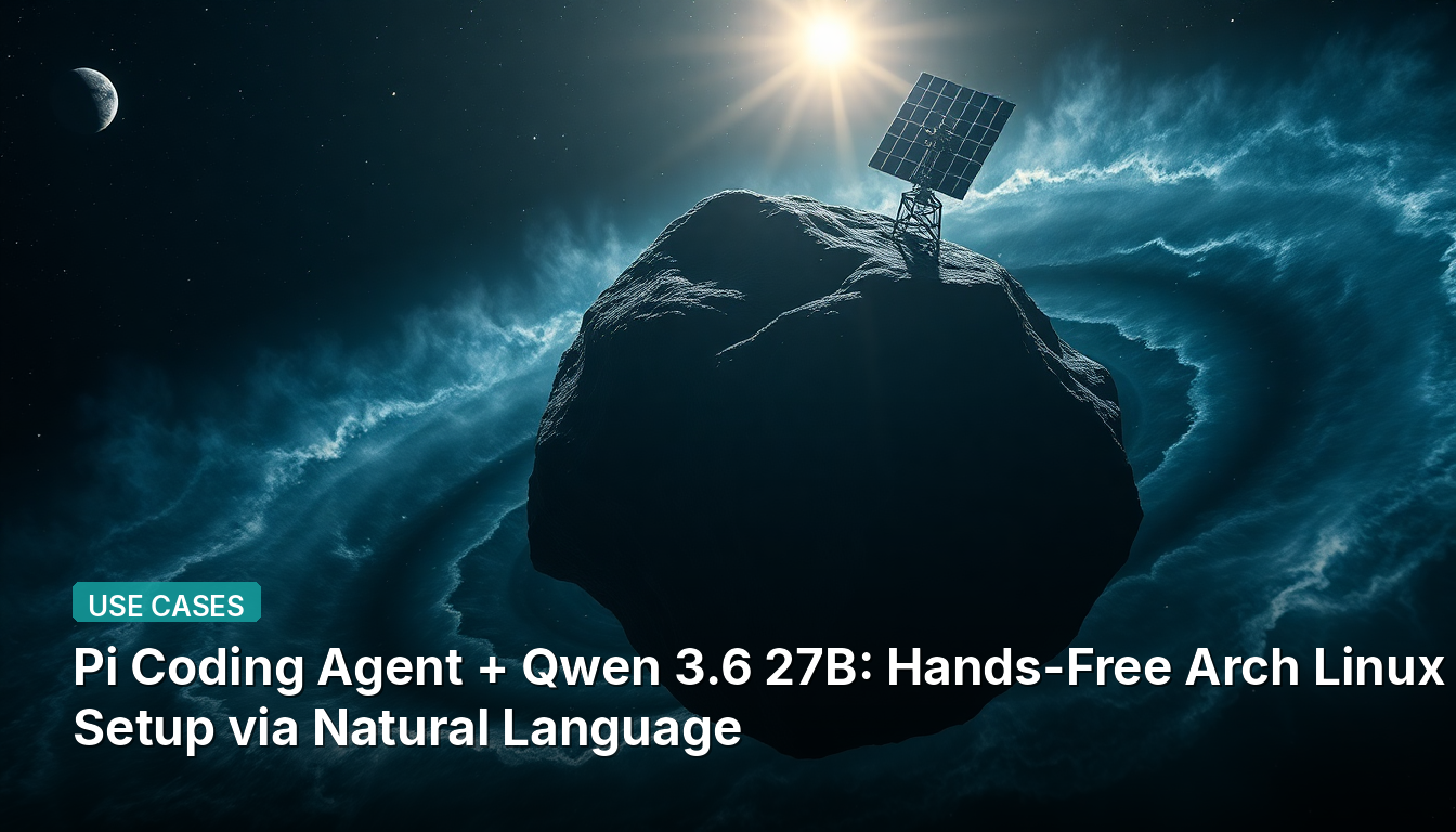 파이 코딩 에이전트 + Qwen 3.6 27B: 자연어를 통한 핸즈프리 아치 리눅스 설정
