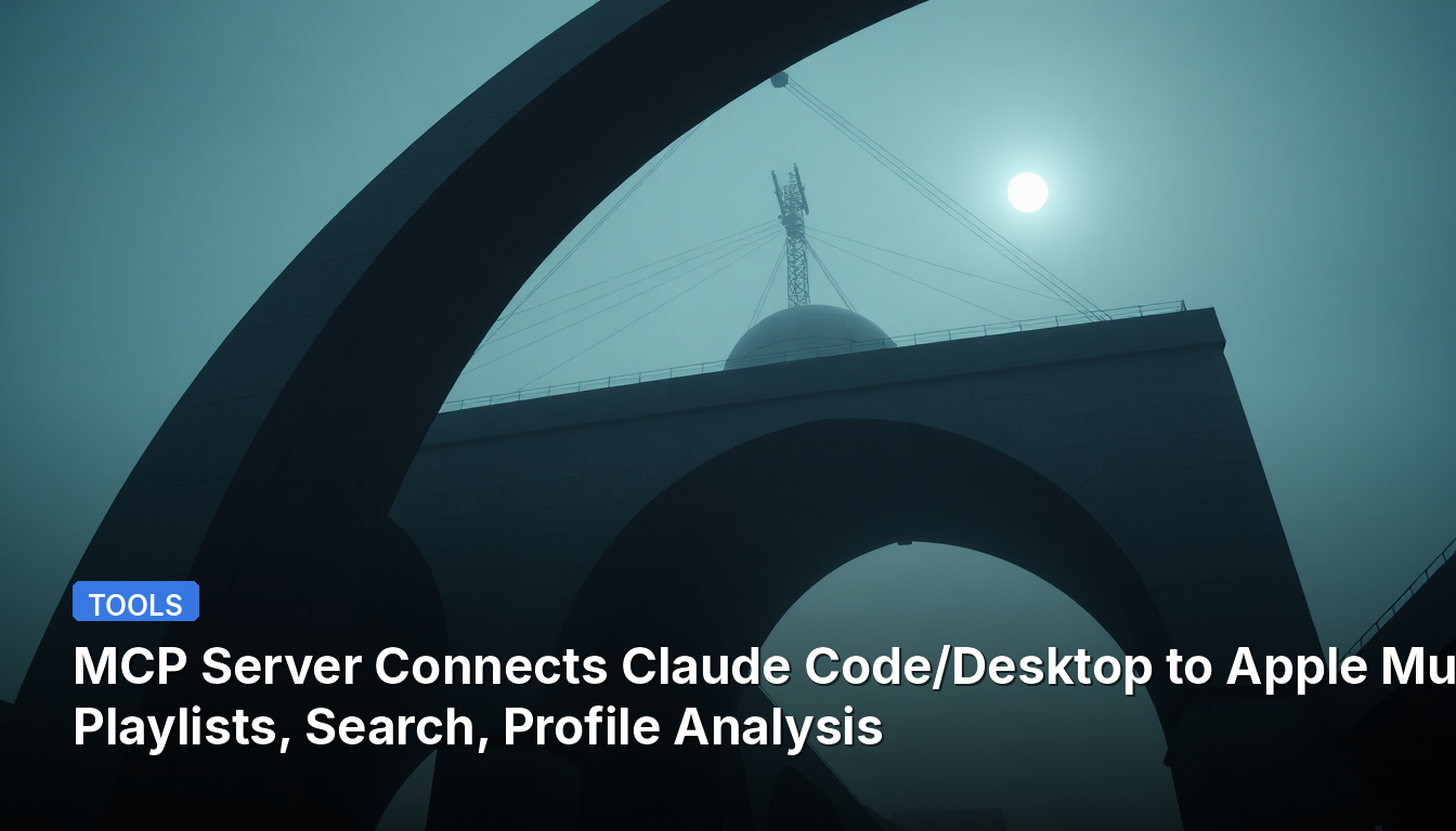 MCP Server connecte Claude Code/Desktop à Apple Music — Listes de lecture, Recherche, Analyse de profil