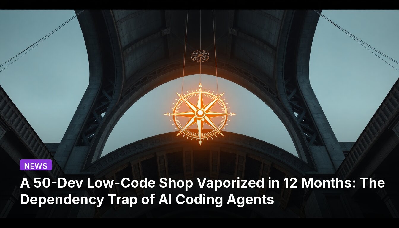 Ein 50-Entwickler Low-Code-Shop in 12 Monaten verdampft: Die Abhängigkeitsfalle von KI-Code-Agenten