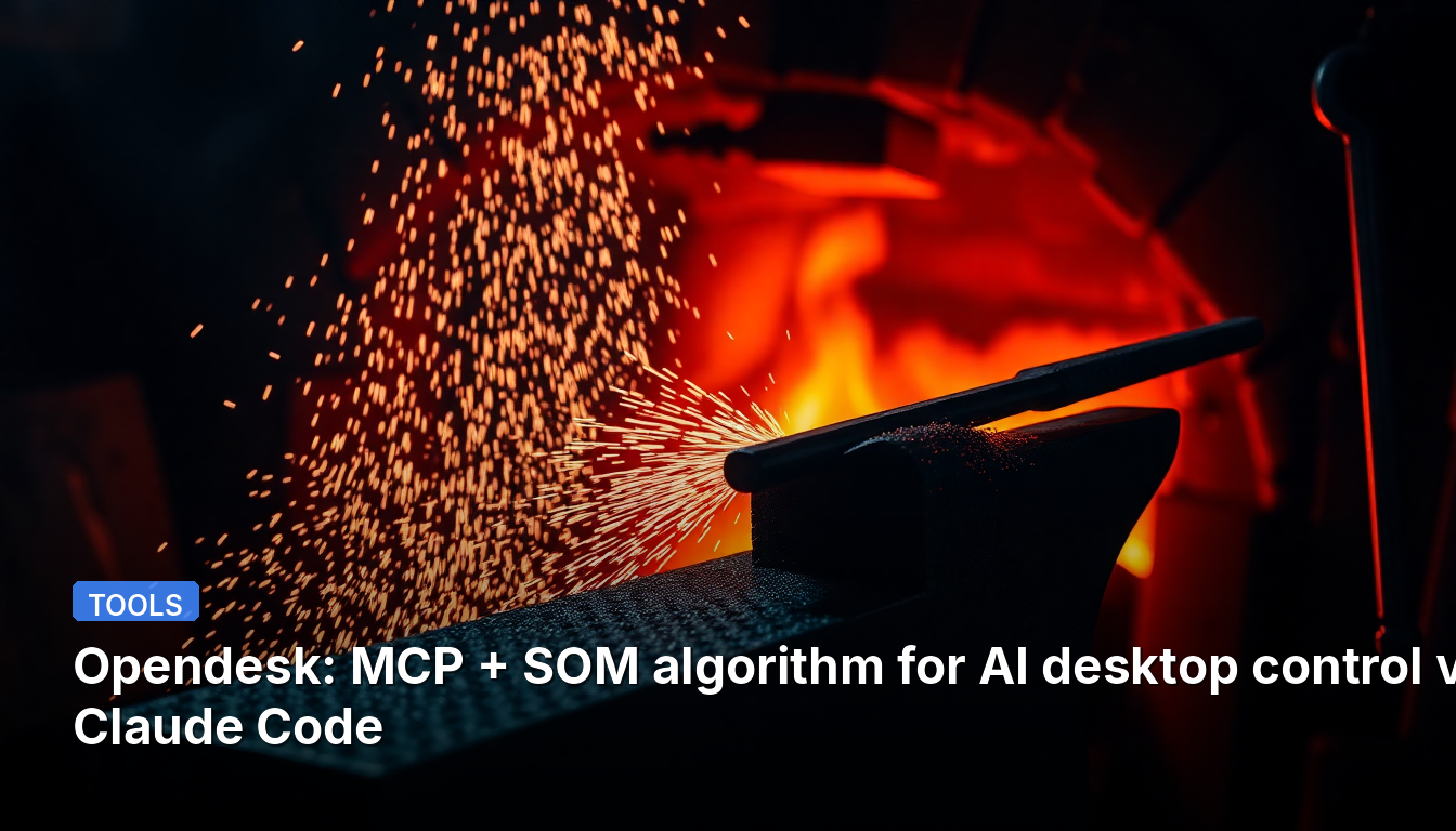 Opendesk: Claude Code를 통한 AI 데스크톱 제어를 위한 MCP + SOM 알고리즘