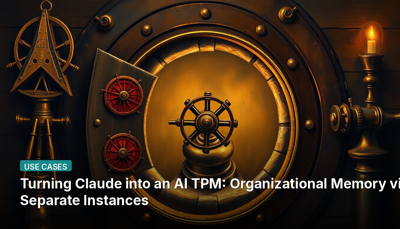 Turning Claude into an AI TPM: Organizational Memory via Separate Instances