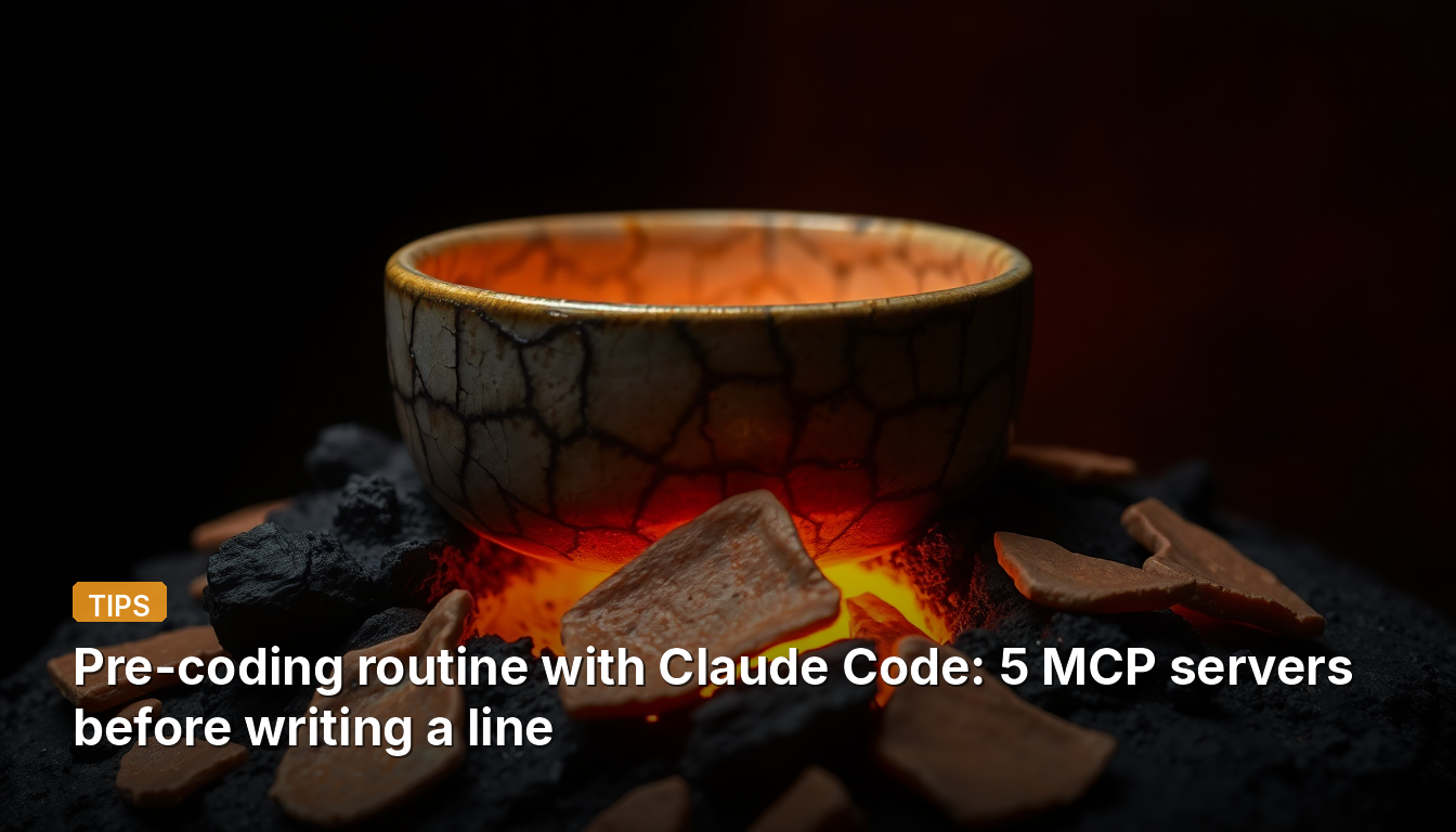 Routine de pré-codage avec Claude Code : 5 serveurs MCP avant d'écrire une ligne
