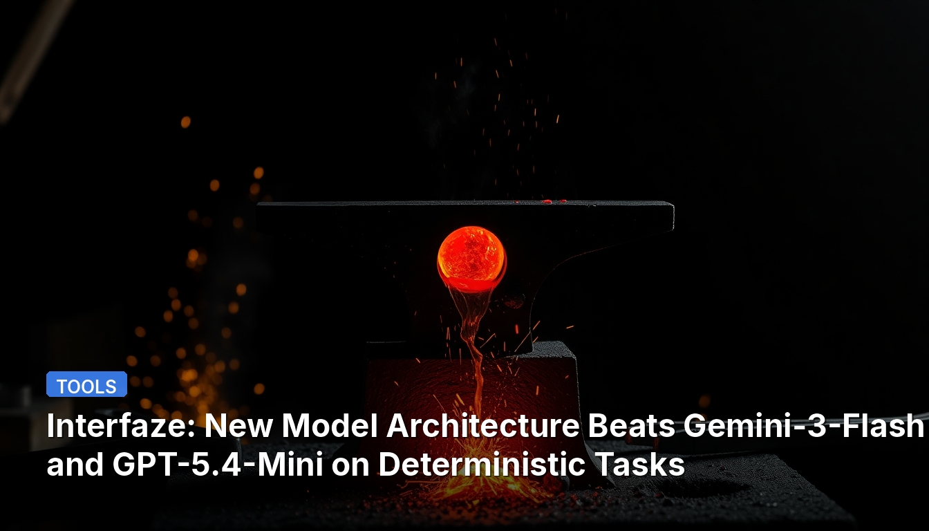 日本語訳: 新モデルアーキテクチャ「Interfaze」、決定論的タスクでGemini-3-FlashとGPT-5.4-Miniを凌駕