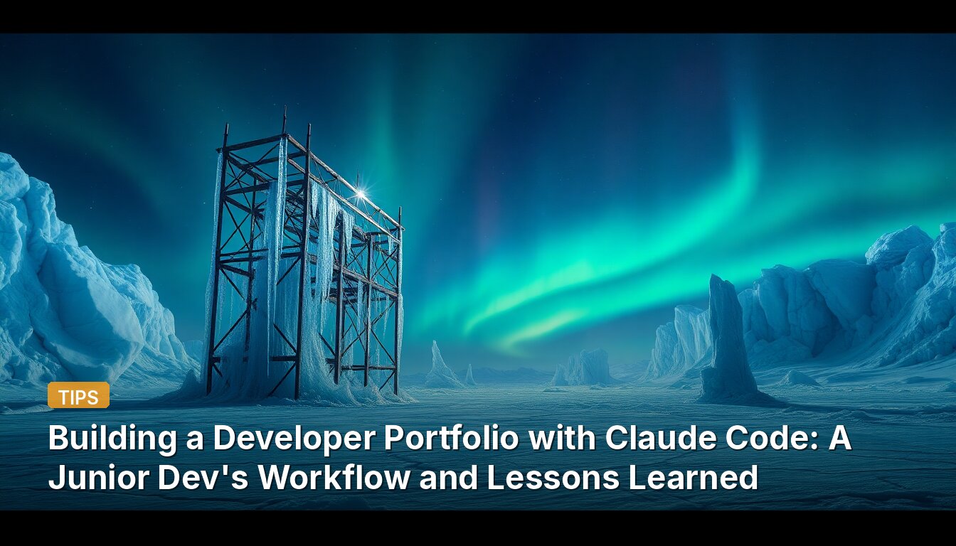 Créer un portfolio développeur avec Claude Code : Workflow et leçons apprises d’un développeur junior