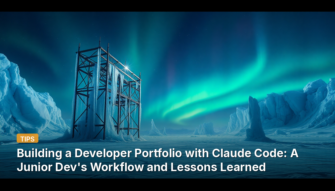 Claude Codeで開発者ポートフォリオを構築する:ジュニアデベロッパーのワークフローと学び
