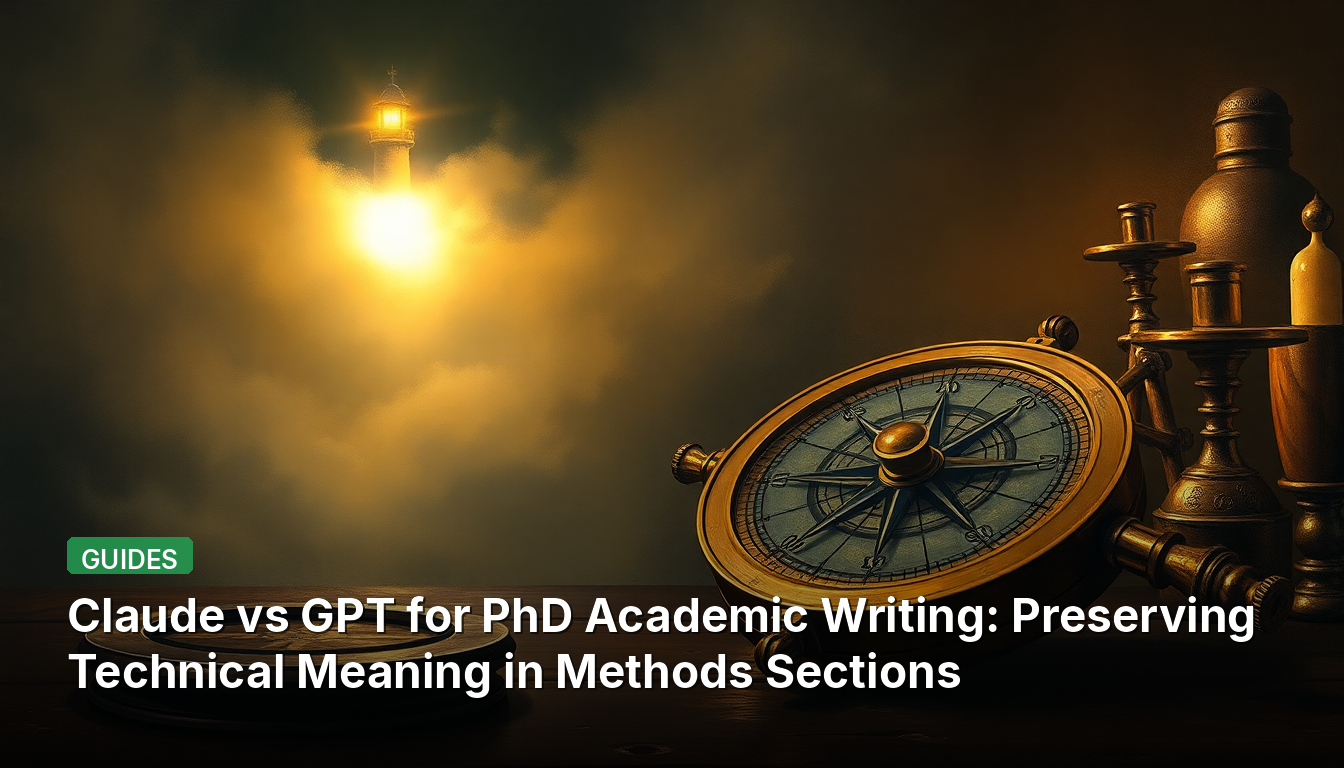 博士課程の学術執筆におけるClaude vs GPT：方法セクションでの技術的意味の保存