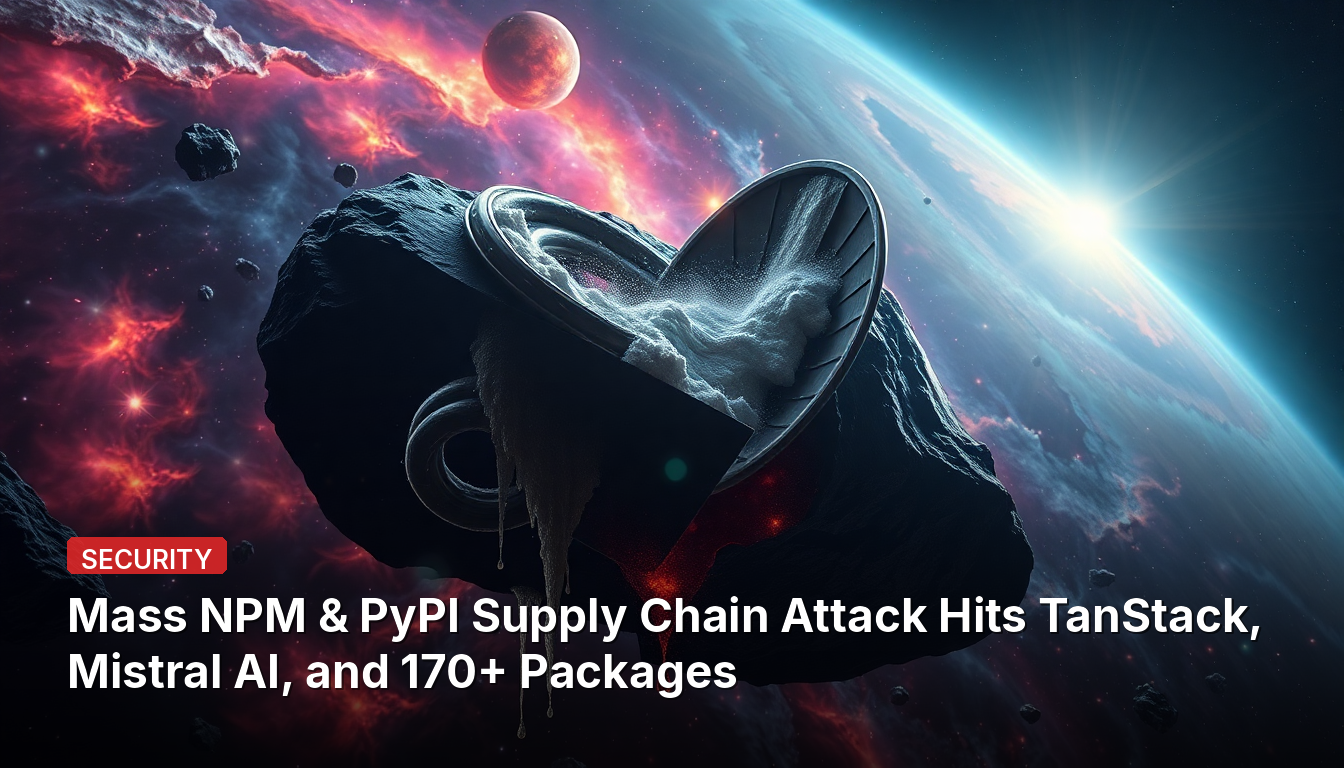 NPM 및 PyPI 공급망 대규모 공격, TanStack, Mistral AI 및 170개 이상 패키지에 영향